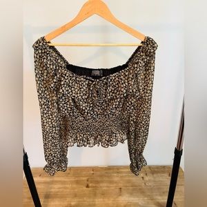 Dress Forum Long Sleeved Flowy Blouse